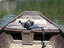 Karlheinz Lauber - Boot mit Apfelsaft am Laubersee